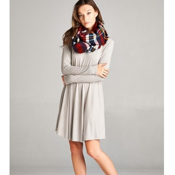 NWT!  Heavy Weight Jersey Dress w/Pockets - Picture 3 of 5